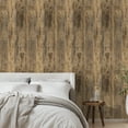thumbnail image 2 of UMIGGEE Brown Wood Wallpaper 17.7-in x 118-in Peel and Stick Wallpaper Wood Grain Wall Paper Removable Self Adhesive Wood Wallpaper Contact Paper Wood Plank Wallpaper for Furniture Home Deco, 2 of 8