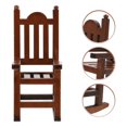 thumbnail image 3 of CHUANK Wooden Chair Model Decor Doll House Chair Model Mini Rocking Chair Decoration, 3 of 8