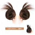 thumbnail image 2 of Extensions de Cheveux Synthétiques Raides Chignon Postiche Pince à Cheveux Queue de Cheval, 2 of 6
