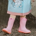 thumbnail image 6 of Hooded Transparent Raincoat Girl Boys Cartoon Rain Coat Hooded Outdoors Clear Waterproof Kids Toddler Children's Rainwear Protective Covers,Light Blue,10-12 Years, 6 of 7