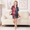 thumbnail image 6 of FORMRS Kids Short Sleeve Top and Pants Pajama Set Unisex Satin 2-Piece Sleepwear, Sizes 11-12Y, Vibrant Green Tartan Pattern, 6 of 8