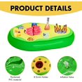thumbnail image 2 of Inflatable Pool Drink Holder，Inflatable Drink Holder with 8 Holes，Pool Floating Bar with Air Pump，Inflatable Floating Bar Tray for Pool Beach Vacation etc (Avocado), 2 of 5