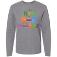 thumbnail image 3 of Inktastic Easter Hip Hop Hooray with Eggs and Carrot Long Sleeve T-Shirt, 3 of 5