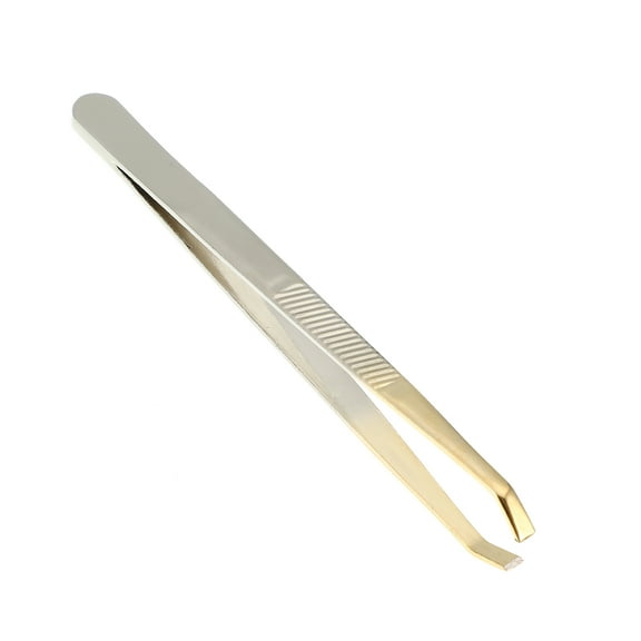 Unique Bargains Eyebrow Tweezers Stainless Steel Grooming Tool Tweezers for Nose Hair Silver Tone