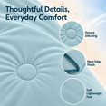 thumbnail image 2 of SUNNY HEAT Cooling Summer Comforter Twin Size 60"x80", Cooling Blanket for Hot Sleepers, Lightweight Breathable Double-Sided Quilt, Teal, 2 of 9