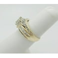 thumbnail image 5 of Bluebelljewels 2Ct Princess Cut Engagement Wedding Bridal Ring 14K Yellow Gold Finish, 5 of 6
