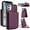 Darkpurple, variant on Crossbody Wallet Case Compatible for iPhone 11, RFID Blocking Protective Purse Case Cover with Card Slots Holder Kickstand Shoulder Strap Lanyard Magnetic Closure 6.1 Inch, Darkpurple