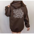 thumbnail image 6 of BLESS YOUR HEART Graphic Unisex Fleece Hooded Sweatshirt, 6 of 10