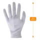 thumbnail image 2 of 6 Par Guantes Blancos Algodón Para Manos Secas, Eczema, Spa, 2 of 6