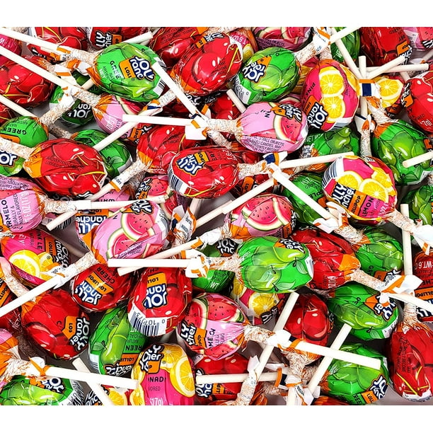 Jolly Rancher Lollipops Hard Candy, Original Flavors Chew Candy Filled ...