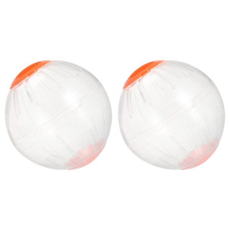 OFFIGAM 2Pcs Portable Hamster Exercise Ball Transparent Small Animal Running Wheel