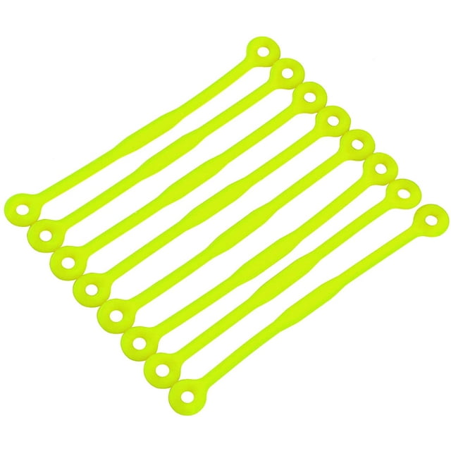 8 pcs Tennis Racket Vibration Dampeners Squash Racket Shock Absorber Silicone Tennis String Shock Damping-Fluorescent green