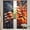 Bonfires, variant on 4th of July Sheer Curtains 52"W x 63"L x 2 Panels Set, Patriotic Fireworks Burst Printed Window Curtain Semi Sheers Window Treatment for Bedroom Dining Room Drapes Independence Day Decorations