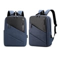 thumbnail image 3 of Vbsqjc Blue Waterproof Business Backpack with USB Charging Port Laptop Backpack 1Pc, 3 of 7