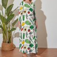 thumbnail image 5 of Large Size Veggies Long Sleeved Dress Women Dress for Parties Elegant Chic Evening Dresses, 5 of 7