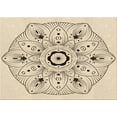 thumbnail image 1 of Ahgly Company Indoor Rectangle Patterned Moccasin Beige Area Rugs, 5' x 8', 1 of 6