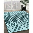 thumbnail image 2 of Ahgly Company Indoor Rectangle Patterned Blue Jay Blue Area Rugs, 7' x 10', 2 of 6