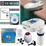 IClover In-Ground Swimming Pool Alarm System for Kids Pets Safety Wireless Solar Powered
