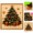 Tree, variant on DIY Christmas Pearl Diamond Painting Art Kit with Frame, Christmas Pearl Beads Art Craft for Adults Beginner, Gemstone Diamond Dots Beads for Home Wall Decor-7.8"*7.8"