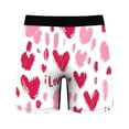 thumbnail image 5 of Men's Valentine's Day Printed Boxer Briefs Breathable Close Fitting Comfortable Underwear with Elastic Waistband, 5 of 8