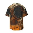 thumbnail image 5 of KLL Astronaut Exploring Mars Print Men's Shirt Short Sleeve Button Down Summer Cuba Beach Shirts- Medium, 5 of 5