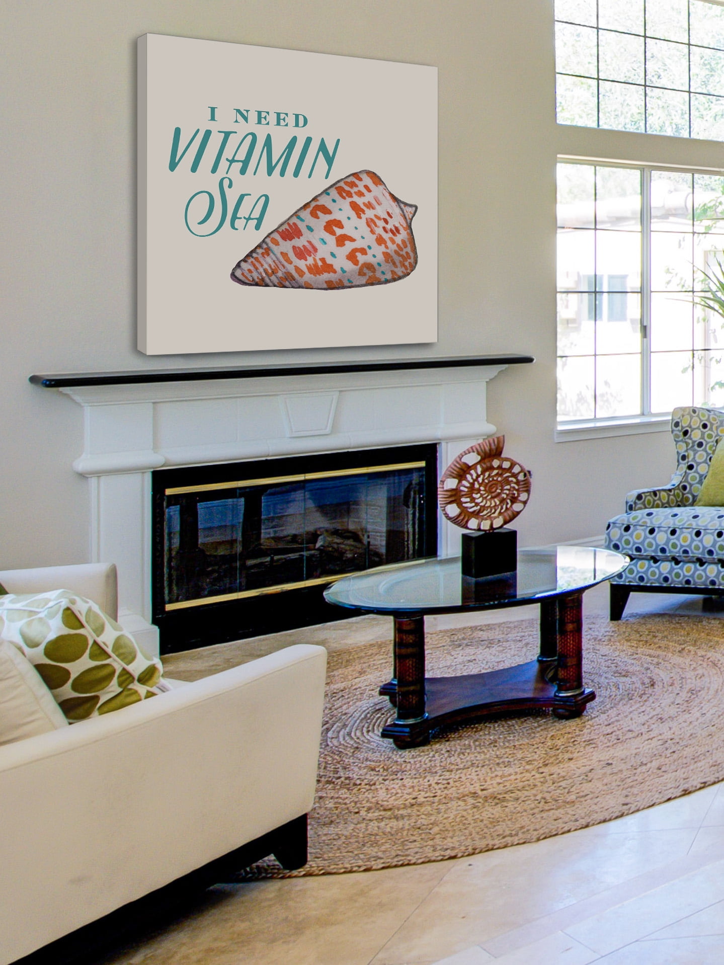 "Vitamin Sea" Painting Print on Wrapped Canvas