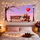 thumbnail image 4 of Eoozwa 1 Packs Valentines Tapestry Heart Decor Wall Hanging Soft Polyester Fabric Large 71x45 Inches for Bedroom Living Room Dorm Wall Decorations Festival Home Decor, 4 of 6