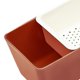 thumbnail image 4 of Caja organizadora multiusos, escurridor de decoración, contenedor para aperitivos, encimera, sala de estar, mesa de cena, artículos diversos Rojo Macarena Drene el plato de frutas, 4 of 4