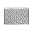 thumbnail image 2 of Handwoven Diamond Rug 20" X 32" Grey, 2 of 3