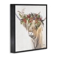 thumbnail image 4 of Stupell Industries Cattle with Seasonal Berries Animals & Insects Painting Black Framed Art Print Wall Art, 17 x 17, 4 of 10