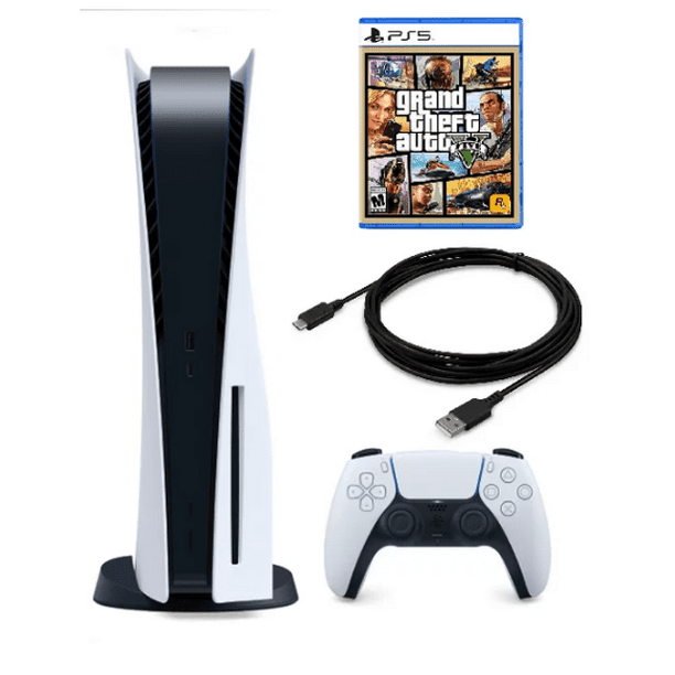 Sony PlayStation 5 Console (PS5 Disc Console) with GTAV