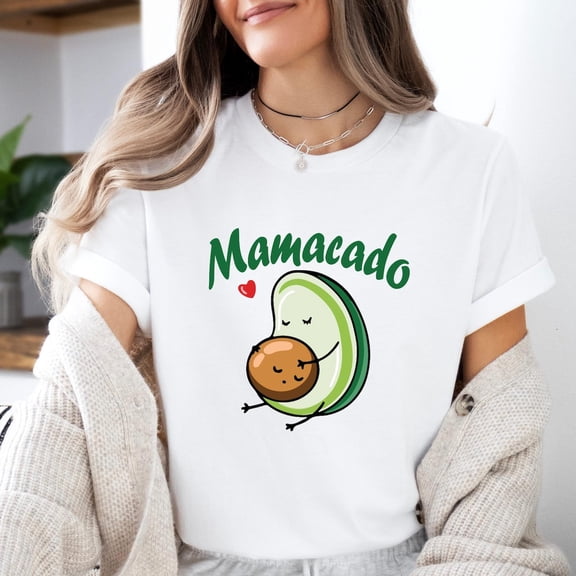 Sam Soft Avocado Pregnant Shirt, Pregnancy Gift, Mamacado Pregnant, Pregnancy Reveal to Husband, Pregnancy Announcement Shirt, Maternity Shirt, GiftFull Size S-5XL