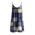 thumbnail image 4 of GaThRRgYP Womens Pants,Womens Straight Leg Pants,Women's Casual Jumpsuits Summer Sleeveless Printed Loose Jumpsuit Wide Leg Short Pant Rompers, 4 of 4
