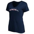 thumbnail image 2 of Women's Navy Seattle Sounders FC Banner Wave V-Neck T-Shirt, 2 of 3
