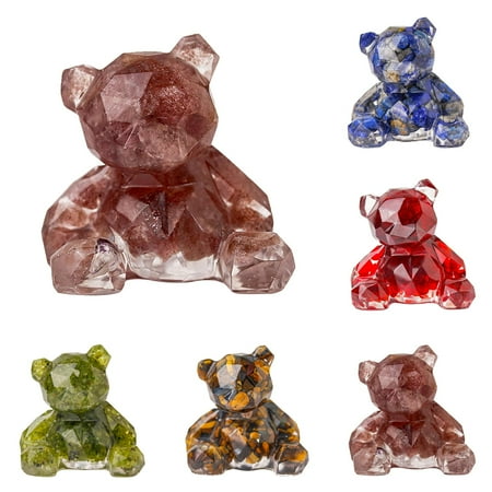 

NEGJ ravel Epoxy Ornaments Crafts Car Interior Decoration Living Room Resin Ornaments Glass Ceiling Shirt Small Gemstones Heart Cat *5PCS