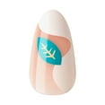 thumbnail image 4 of KISS Voguish Fantasy, Press On Nails, Foliage, White, Medium Almond, 28 Count, 4 of 7