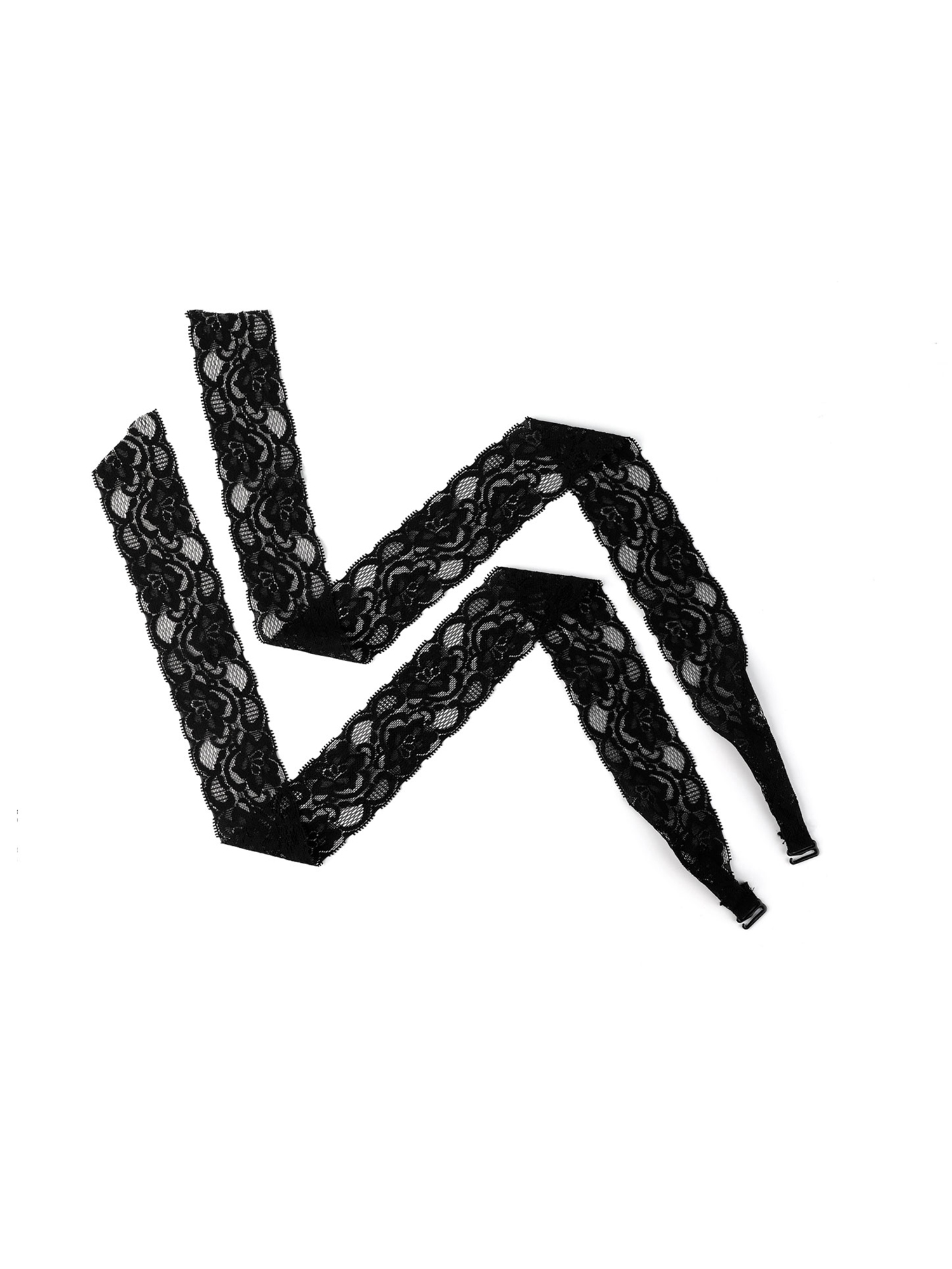 Allegra K Women's Elastic Adjustable Bra Shoulder Straps Lace Wrap