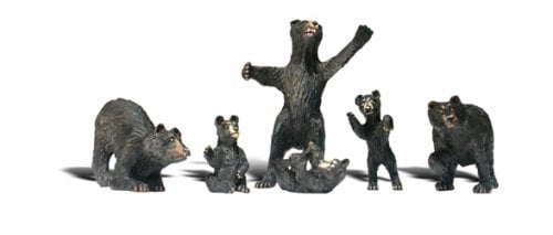Woodland Scenics N Black Bears