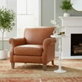 thumbnail image 4 of Round Side Table - Modern Accent Table for Small Spaces - White & Gold, 4 of 9