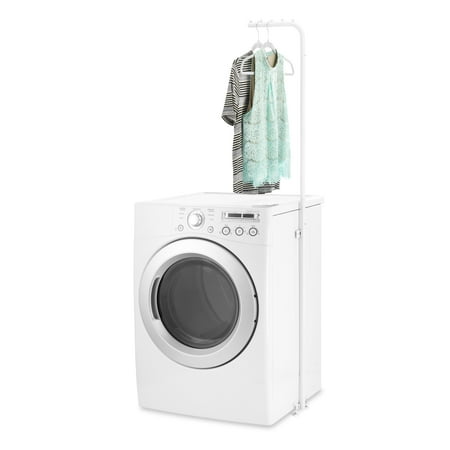 Whitmor Magnetic White Laundry Valet Hanging Rod - Clothes Drying Rack -White