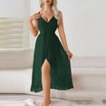 thumbnail image 2 of Tnhcen Women's Sleeveless Deep V Neck Mesh Nightgown Slip Dress Nylon Spandex Sleepwear S-L Plus Size Lightweight Comfortable Bedroom Dress, 2 of 4