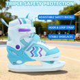 thumbnail image 3 of JZY Comfortable Kids Ice Skates with Breathable Fabric,Adjustable & Smooth Gliding for Boys & Girls (Ages 3-12),Perfect for Indoor and Outdoor Skating, 3 of 7