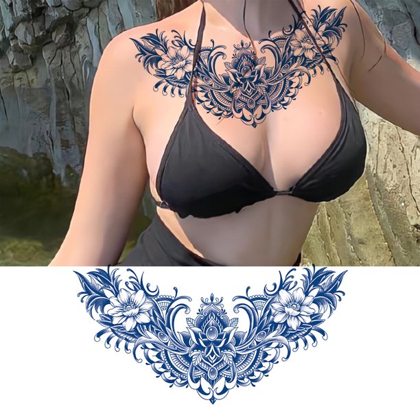 Cuadros Decorativos 4 Uds tatuaje de ala de Ángel de larga duración tinta de jugo brazo tótem arte corporal para mujer hombre Wdftyju embutido en tela
