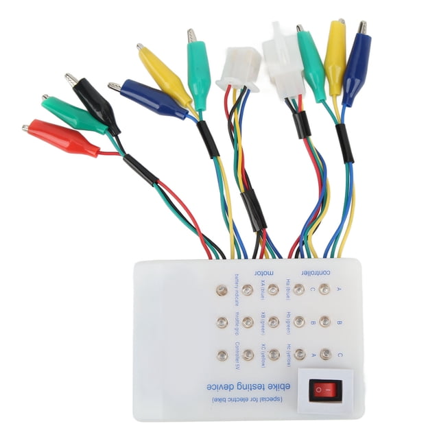 Probador de motor Sin Escobillas de Automóvil Eléctrico, Secuencia de Fase de Controlador de Motor Sin Escobillas ABC 24V 36V 48V 60V 72V LIGERO PARA BICICLETA ELECTRICA