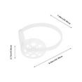 thumbnail image 2 of HEANUJJ 2Pcs Warm Earmuff Frame Rack White Plastic Earmuff Making Frame for Winter Use, 2 of 8