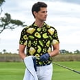 thumbnail image 3 of Fuzoiu Avocado Toast Print Men's Polo Shirts Short Sleeve,Golf Shirts for Men,Mens Golf Shirt Moisture Wicking Quick-Dry-XX-Large, 3 of 6