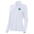 thumbnail image 2 of Women's Antigua White Philadelphia 76ers St. Patrick's Day Intent Quarter-Zip Top, 2 of 4