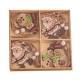 thumbnail image 2 of Colgantes de Navidad Bearachild 12 piezas de madera para decoración de fiestas, 2 of 6
