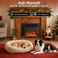 thumbnail image 2 of Giantex 26" Electric Fireplace Insert w/Curved Screen, Recessed Fireplace Heater w/6H Timer, Overheat Protection, 2 of 6