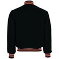 thumbnail image 2 of Holloway Sportswear 2XL Varsity Jacket Black/Burnt Orange/White 224183, 2 of 4